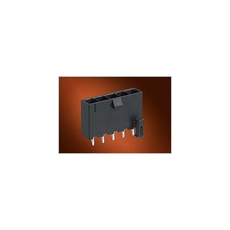 Molex MiniFitJrHdr Vt SR W/Pgs Sn V0 5Ckt 50-36-2452